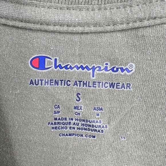 Champion Mens Green Short Sleeve Jersey Tee New Size Small New - Picture 5 of 6